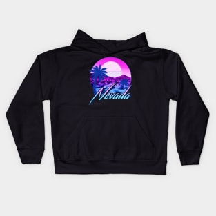 Vaporwave Nevada Kids Hoodie